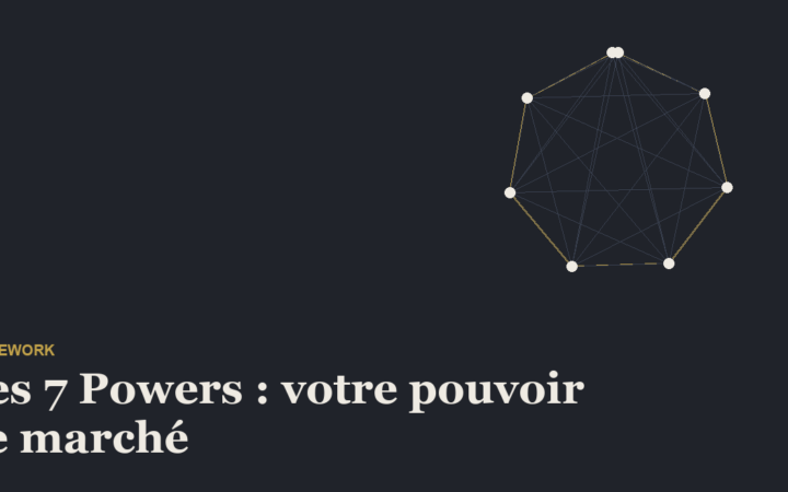 7 Powers : le framework pour cartographier votre pouvoir de marché